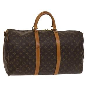 LOUIS VUITTON Monogram Keepall Bandouliere 50 Boston Bag M41416